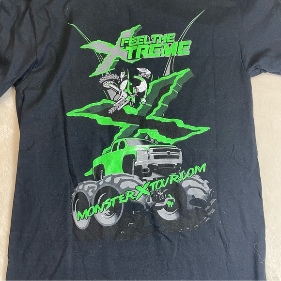 Monster X Tour tshirt monster trucks dirt bikes size small - Picture 3 of 5